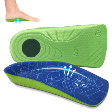 Achilles Tendonitis Support QBK Insoles for Flat Feet , Relieve Plantar Fasciitis, O/X-legs, Flat Feet, Overpronation, Heel Spurs, Men & Women Daily