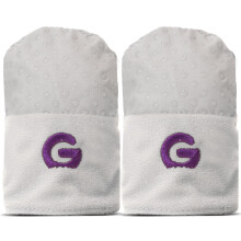 Baby Anti Scratch Mittens - Premium - 0-3 Months - Adjustable with Massaging Silicone Bumps (Grey)