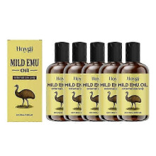(5PCS) 1-5x Emu Oil - Nourishing and Hydrating Essential Oil for Face, Dry Hair and Body Care