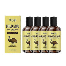 (4PCS) 1-5x Emu Oil - Nourishing and Hydrating Essential Oil for Face, Dry Hair and Body Care