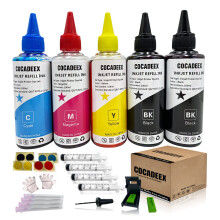 Ink Refill Kit Compatible with Hp Ink Cartridges 307XL 305XL 650XL 351XL 350XL 300XL 901XL 62XL 21XL 22XL Series, 5 Bottles Ink with Refill Tools (2BK