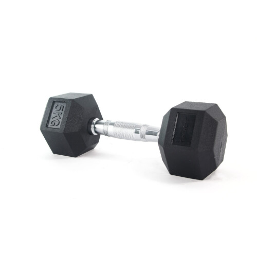Hex Dumbbell (Rubber) 5kg 1