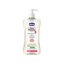 Shampooing gel douche bébé Chicco Baby Moments Sensitive micellaire dermatologique 500 ml