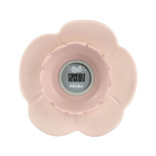 Termometro da bagno Lotus - BÉABA - Rosa Antico - Multifunzione - Lettura facile - Forma ludica