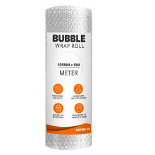Bubble Wrap Roll for Packaging – 500mm x 10m Clear Polythene Small Air Bubble Wrap, Durable Packing Material for Shipping, Moving, Storage, Office &