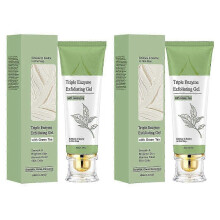 (2pcs) Triple Enzyme Exfoliating Gel Exfoliating-Aqua Green Tea Peeling Gel Gentle Deep Facial Exfoliators Dead Skin Remover New Arrival S07