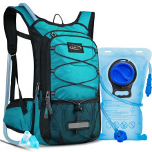 Hydration Backpack with 3L Water Bladder, 15L Running Hydration Backpack for Men & Women, Lightweight Leakproof Water Rucksack Mountain Bike Hydration