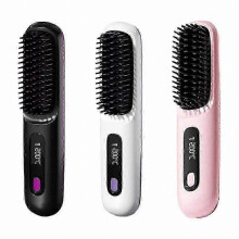 (3pcs.combo.pack) Numoya Brush Pro Rechargeable Cordless Hair Straightener