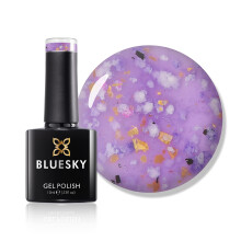 Gel Nail Polish, Flower Gel, Wisteria Whisper, BFL04, Purple, Jelly, Long Lasting, Chip Resistant, (Requires Drying Under UV or LED Lamp)