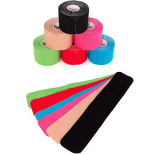 Precut Kinesiology Tapes. 120 Stripes. Different Waterproof Colours. Skin-Friendly Elastic Self-Adhesive Bandage Physio Tape Ideal for Sports and