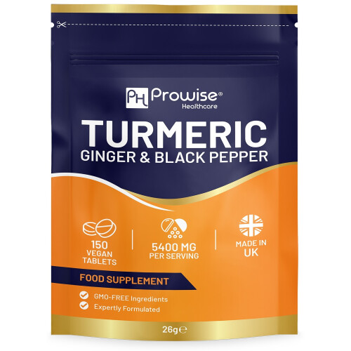 Turmeric Tablets 5400mg with Black Pepper, Ginger