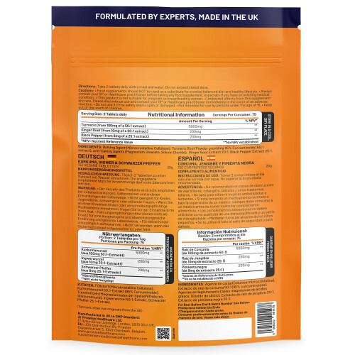 Turmeric Tablets 5400mg with Black Pepper, Ginger 1