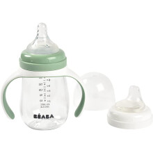 Biberon d'apprentissage 2 en 1 210 ml Vert Sauge
