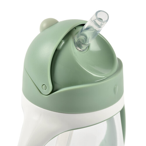 BEABA BEABA, Babyflasche/Trainingsbecher/Strohbecher 300 ml, Salbeigrün 1