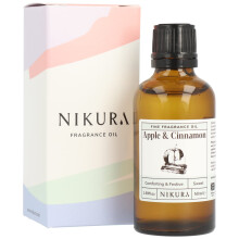 Apple & Cinnamon Fine Fragrance Oil - 50ml | Perfect for Soap Making, Candle Making, Wax Melts, Diffuser, Burner | Great for use in Bath Bombs,