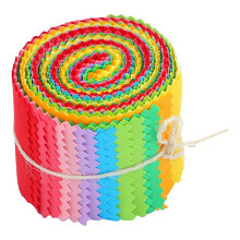 CraftsFabrics 20pcs 2.36 x 39.37'' 100% Cotton Pre-Cut Jelly Rolls Strips Fabric for Quilting, Scrapbooking, Sewing, Arts & Crafts, Patchwork, Collage