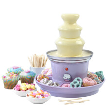 Electric Chocolate Fountain 3 Tier Fondue Party Purple Sorbet Giles & Posner