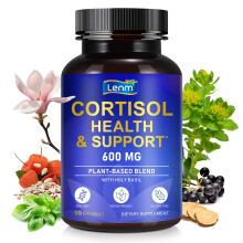 Hybrid Health Cortisol Reducing Supplements For Women and Men 90 Vegan Capsules