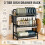 3-Tier White Dish Drainer Rack with Drip Tray 1