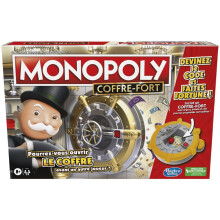 Hasbro Gaming Monopoly Safe, Board Game for Families and Children, 2 to 6 Players, Aged 8 Years, Includes Safe, Multicoloured, Large