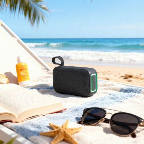 intempo Intempo Aria Plus Speaker - Bluetooth, Colour Sync LED Lights, Black 2