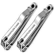Nail Clippers Stainless Steel - Nail Cutter for Thick Fingernail Toenail, Professional Heavy Duty Nails Clipper for Men Women