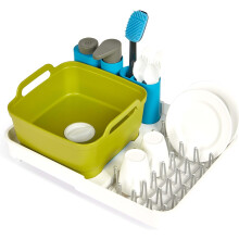 Joseph Joseph Extend Sink | Detailed Dishwashing Set for Children Aged 3 Years & Up | Includes Pump That Pours Real Water!,White,Large