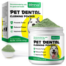 Pet Dental Cleaning Powder Dog Teeth Cleaning Products, Improves Breath, Tartar