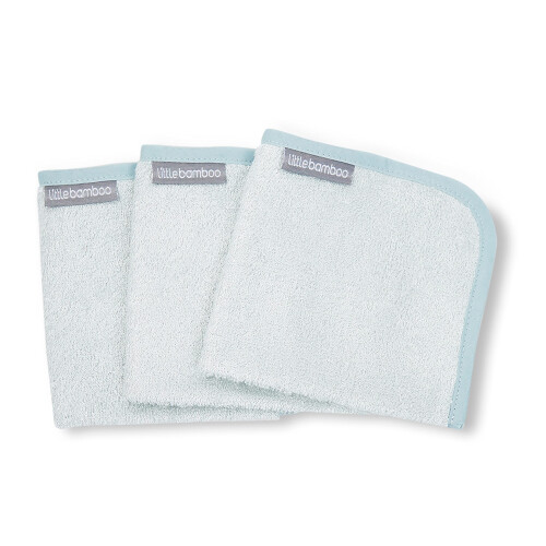 Towelling Wash Cloth 3Pk - Whisper 1