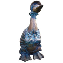 Outdoor Animal Statues Funny Animal Statue Garden Ornaments Small Animal Figurines Water Duck