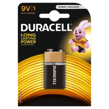 1 langanhaltende Duracell Alcaline Plus Power 9 V Batterie