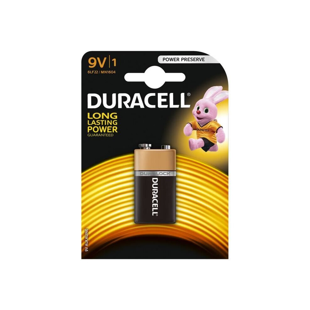 Duracell 1 Langanhaltende Alcaline Plus Power 9 V Batterie