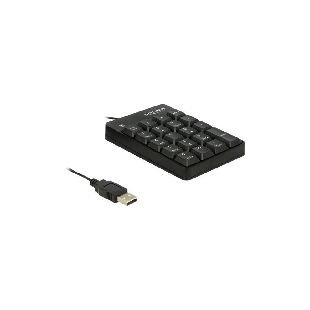 Delock Usb Nummernblock 19 Tasten Schwarz 12481 - Image 6