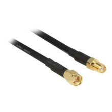 Extensión de cable de antena - DELOCK - CFD200 - SMA (H) a SMA (M) - 15 m - Negro