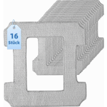 Paquete de 16 almohadillas de limpieza de microfibra lavables para robots limpiacristales, compatibles con Winbot W2 Pro Omni, W2 Pro, W2, W