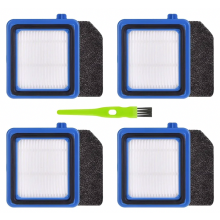 Juego de filtros para aspiradora QX6 QX7 QX8-2, 4 filtros premotor lavables, 4 filtros higiénicos, 1 cepillo de limpieza, repuestos.