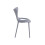 (4x Grey Stacking Chairs) Modern Style Retro Dining Garden Stackable Chairs 4