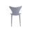 (4x Grey Stacking Chairs) Modern Style Retro Dining Garden Stackable Chairs 5