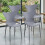 (4x Grey Stacking Chairs) Modern Style Retro Dining Garden Stackable Chairs 6