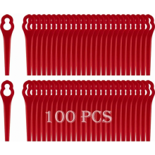 Juego de 100 cuchillas de repuesto compatibles con los modelos FRT18A, FRT18A1 y FRT20A1. Accesorios para desbrozadoras y cortacéspedes.