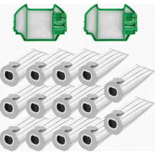Verpakking van 14 stofzuigerzakken met 2 filters voor Kobold VK7 FP7, hoogwaardige vervangende stofzakken voor stofzuigeraccessoires.