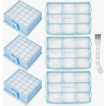 HEPA-filters en 3 motorbeschermingsfilters, compatibel met Siemens VS06G VS06B VS06C VSZ3 Z3.0-serie en Synchropow.