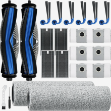 Juego de accesorios de 21 piezas para aspiradora Deebot X9 Pro Omni/X11 Pro Omni, 2 cepillos principales, 2 rodillos de limpieza de mopa, 4