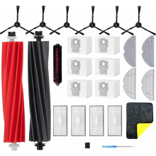 26-delige accessoirekit voor de Roborock S8 Pro Ultra robotstofzuiger: vervangingsonderdelen, 6 stofzakken, 2 hoofdborstels, 6