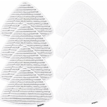 lingettes de rechange pour balai vapeur compatibles avec les nettoyeurs vapeur Vileda et Steam PLUS, matériau amélioré, 4 grises et 4 blanch