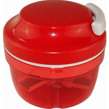 Picadora manual de cebolla de 300 ml, rebanadora de verduras con cuchillas giratorias, picadora de ajo, picadora de alimentos multiusos, coc