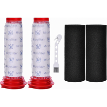 Set van 2 vervangingsfilters voor snoerloze stofzuiger, een staaffilter en een schuimfilter, compatibel met Bosch, Athlet en Zoo'o.