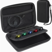 Pochette de rangement pour clés USB et accessoires électroniques, étui de rangement compact et portable à plusieurs compartiments