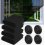 8 Pack Window Mosquito Nets, 150 x 200 cm Insect Screen Mesh for Windows, Fly Net Window Mesh, Black 1