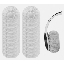 Lot de 200 protège-oreilles extensibles jetables pour casque audio, pour une hygiène et un confort optimaux.